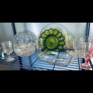 Crystal dish set bundle